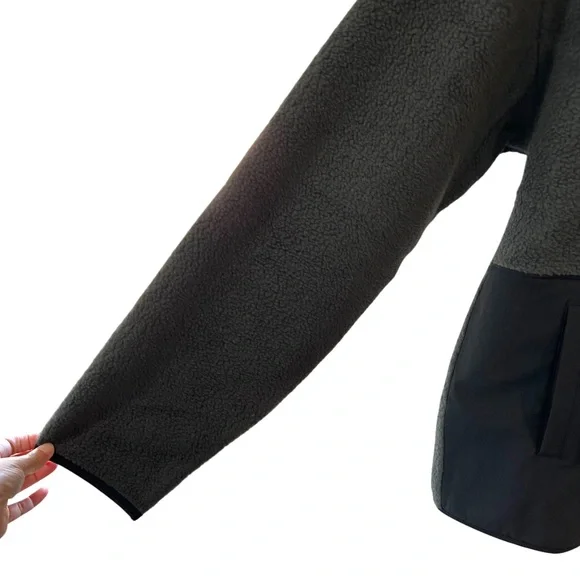 Allbirds men’s Fluff Fleece Pullover L grey black cozy pocket outdoors NWT - Picture 4 of 11